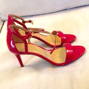 Michael Kors Simone Mid-Sandal, Bright Red Size 10